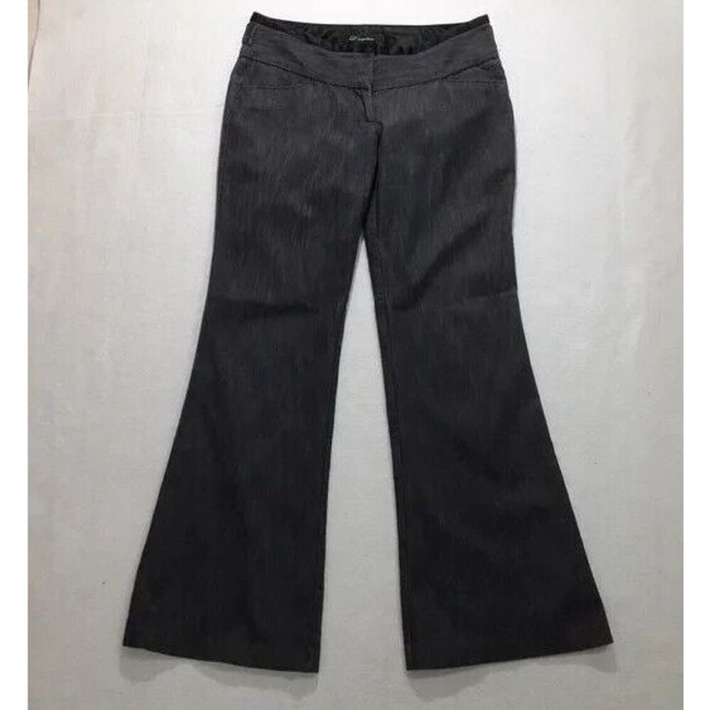 CR Signature size 7 juniors Gray Dress Denim Flared Pants